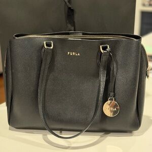 Black Furla handbag